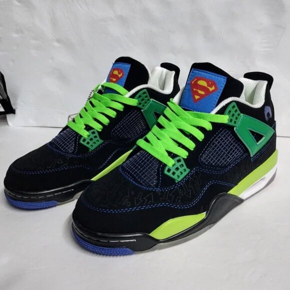 AIR JORDAN IV 4 RETRO SIZE 10 DOERNBECHER BLACK OLD ROYAL GREEN 308497 015 🔥 - Picture 1 of 13
